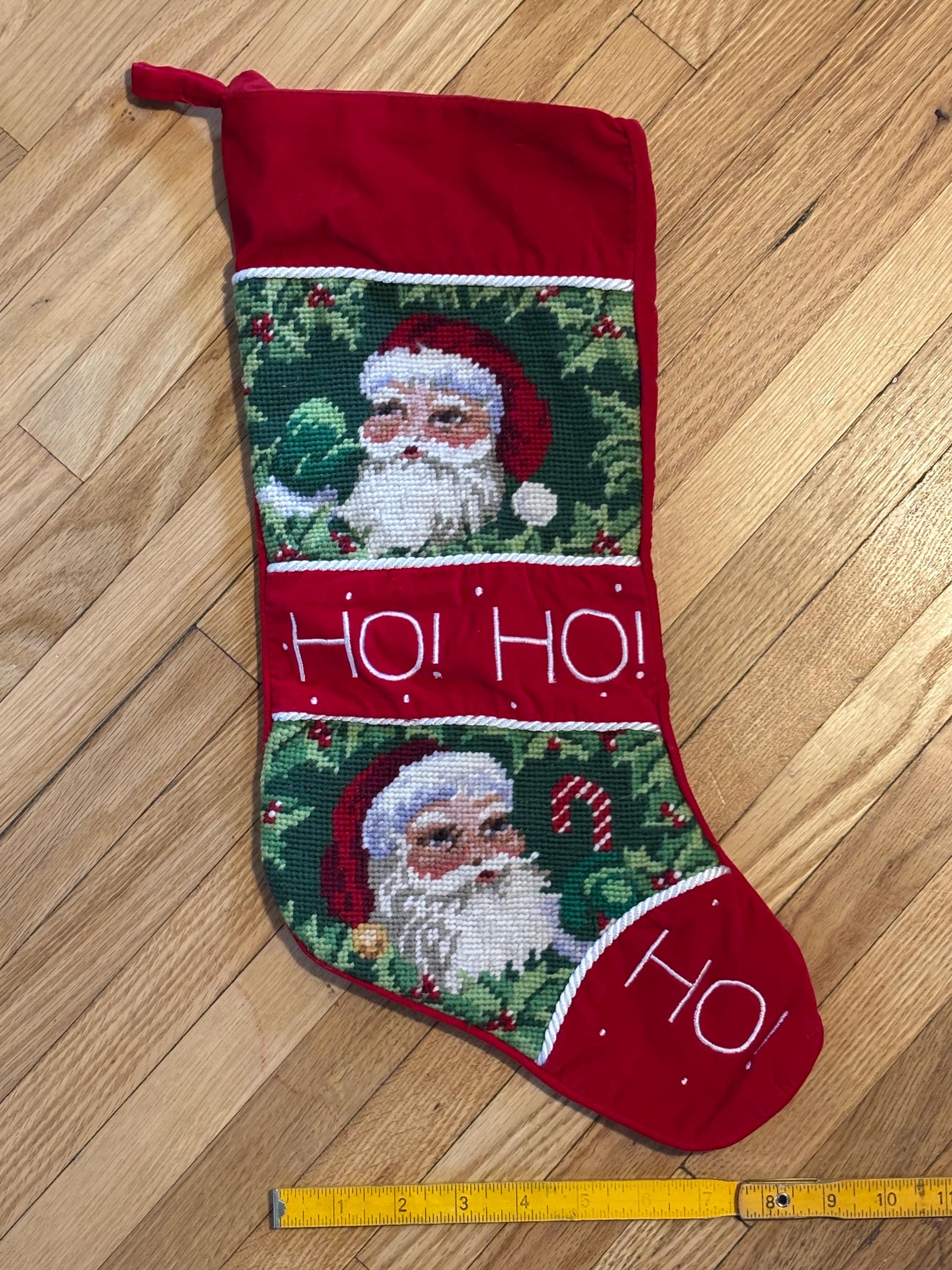 ヴィンテージ リリアン ヴァーノン 刺繍 サンタ クリスマス