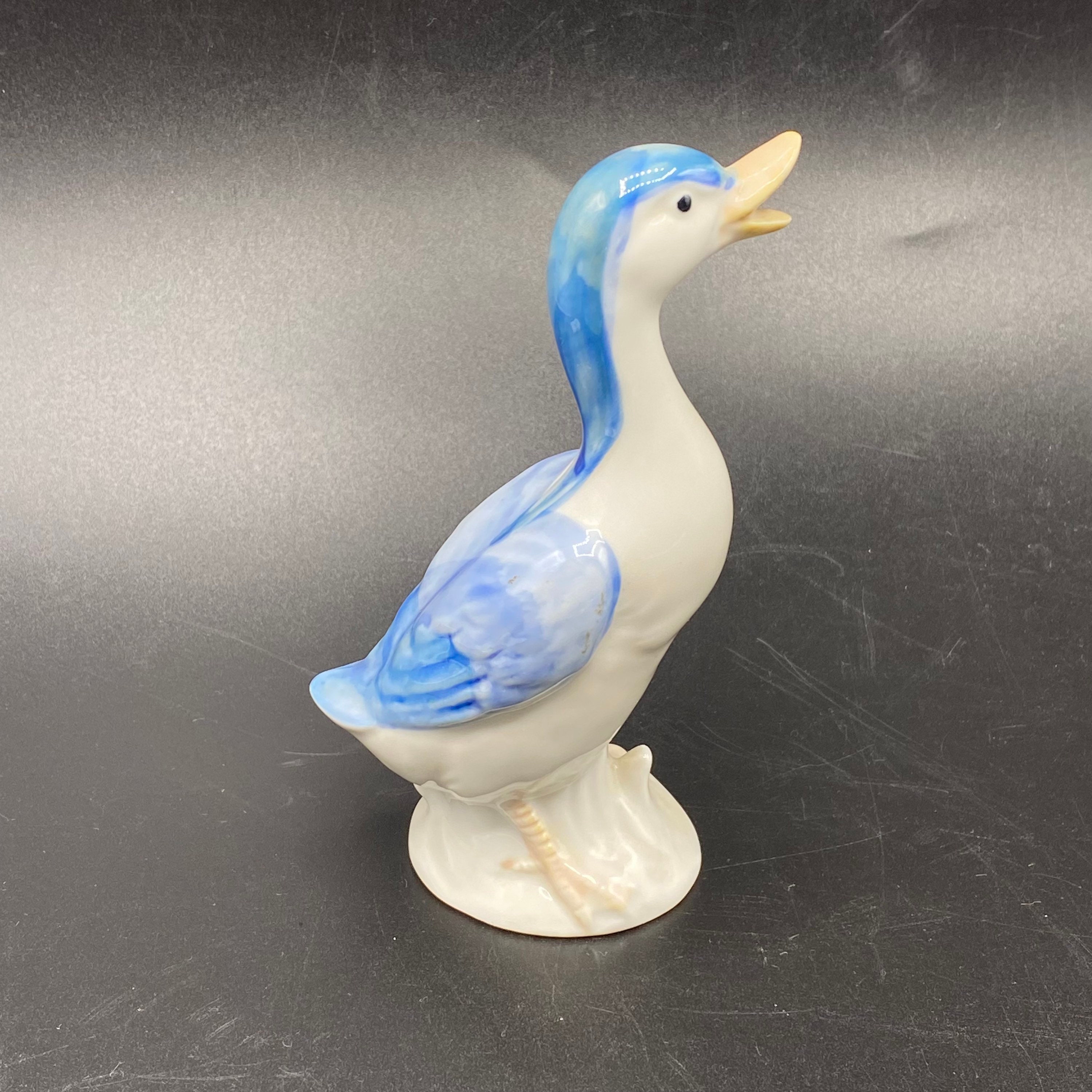 Vintage Otagiri Japan Blue Porcelain Duck Figurine - Etsy