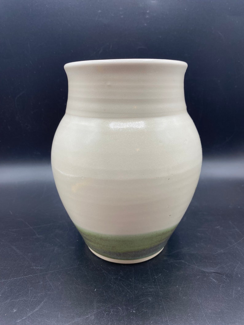 Vintage Malcolm Michael Stanley PEI Studio Pottery Crock Vase With