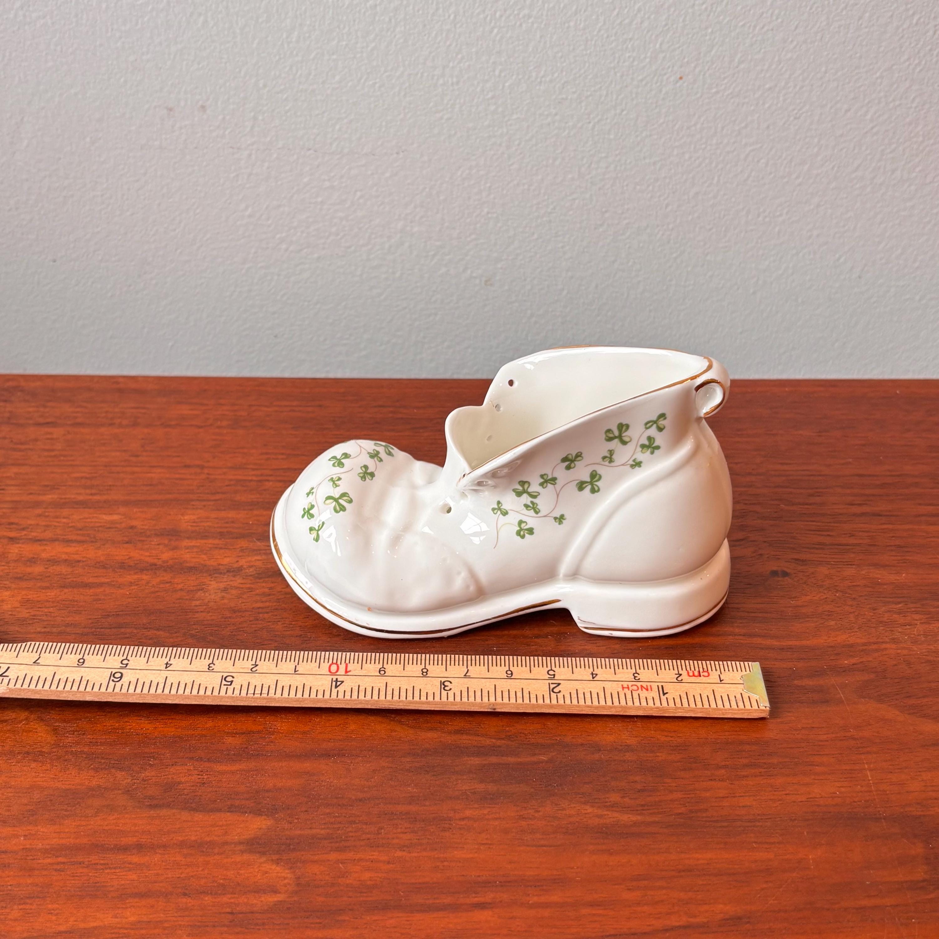 珍品 大正ロマン 陶製 美女足ハイヒール 蓋物 小物入 アールデコ Vintage Royal Tara Galway Ireland Fine Bone China Shoe Boot