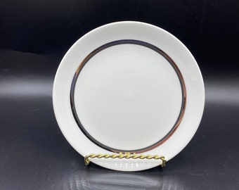 Vintage Wedgwood Charisma Salad Plates: Art Deco White Bone China, Set of 5