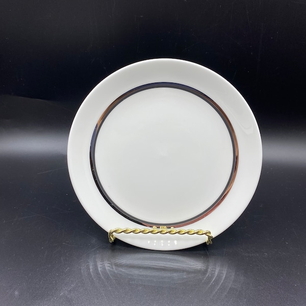Vintage Art Deco Wedgwood Charisma Susie Cooper Design White Bone China Salad Plate 8”