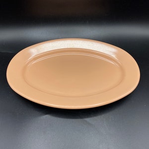 Vintage GPL Melmac 11” Oval Serving Dish Tray, Peach Pink #303 Hard Plastic Melamine Canada