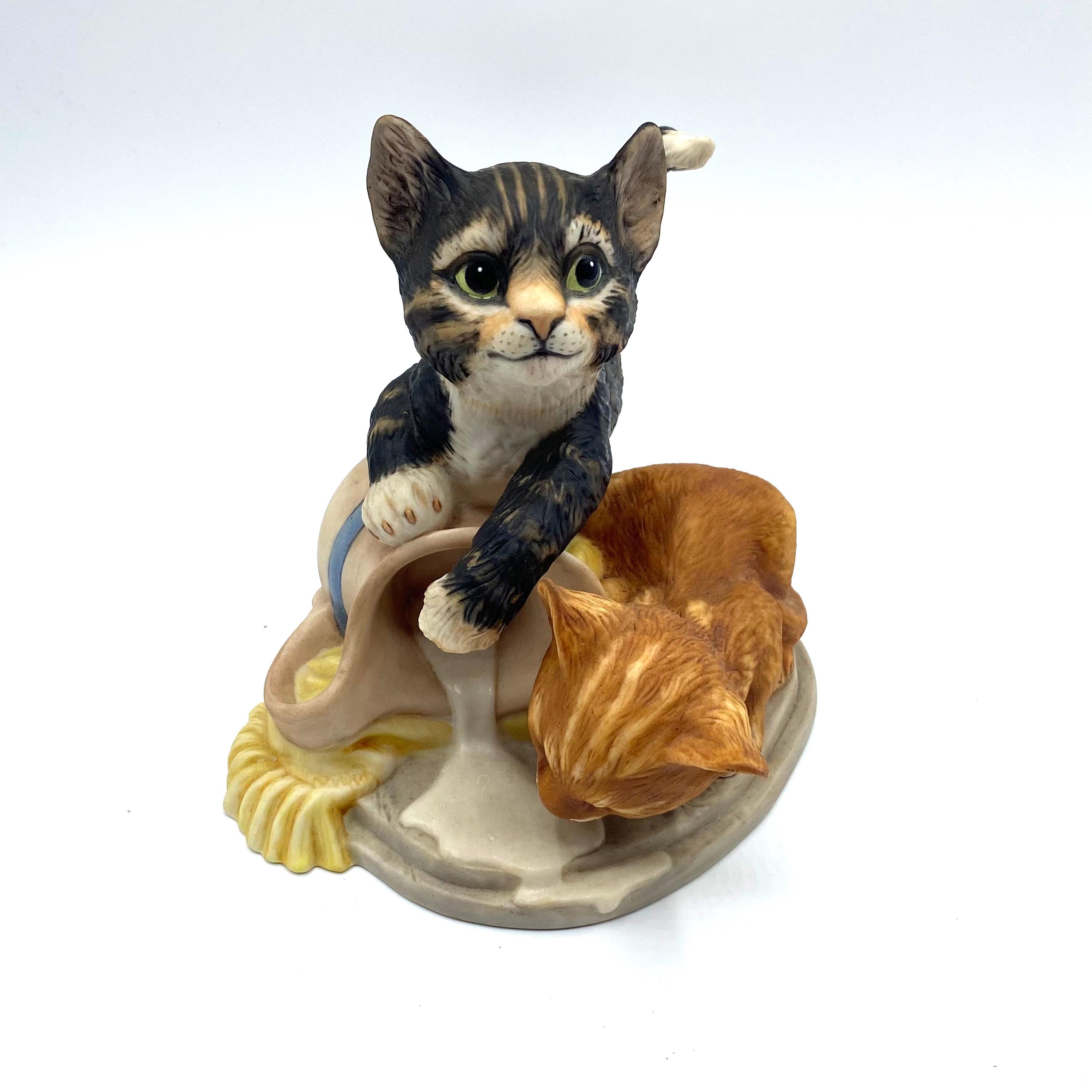 限定1983年フランクリンミント シャム猫 フィギュリン 陶器置物