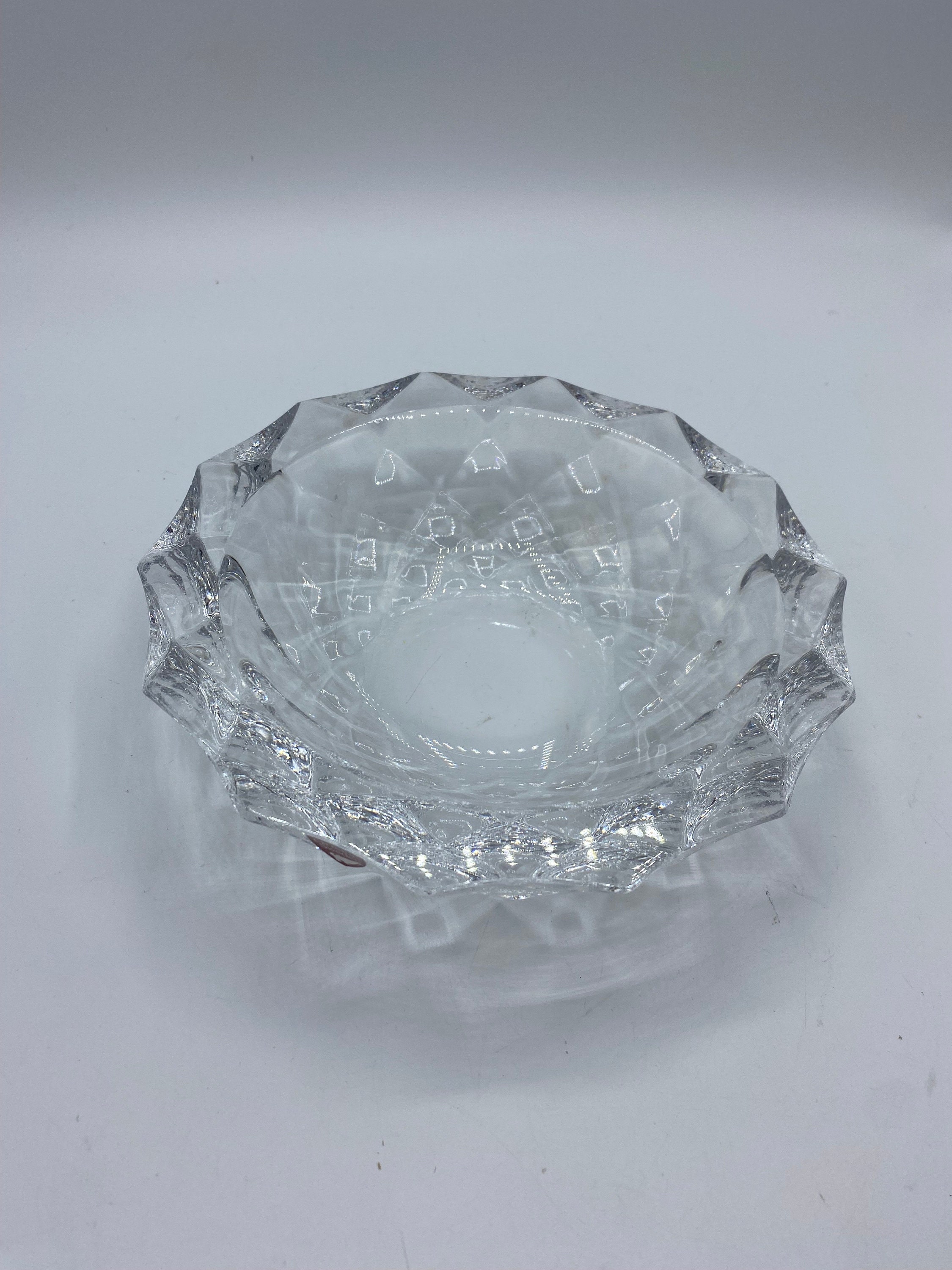 Vintage Orrefors Crystal Faceted Crystal Ashtray Dish Swedish - Etsy