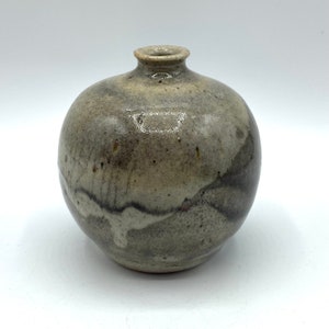 Raku Tropfglasur Keramik Vase: Signierte kanadische Studiokunst