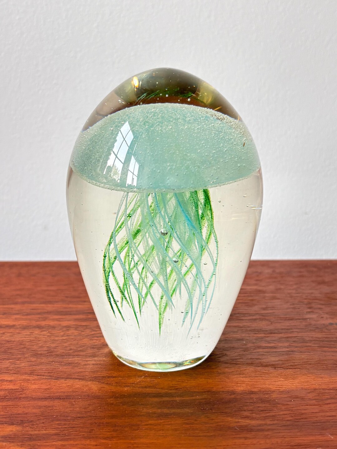 Vintage Glow in the Dark Jelly Fish Paperweight - Etsy