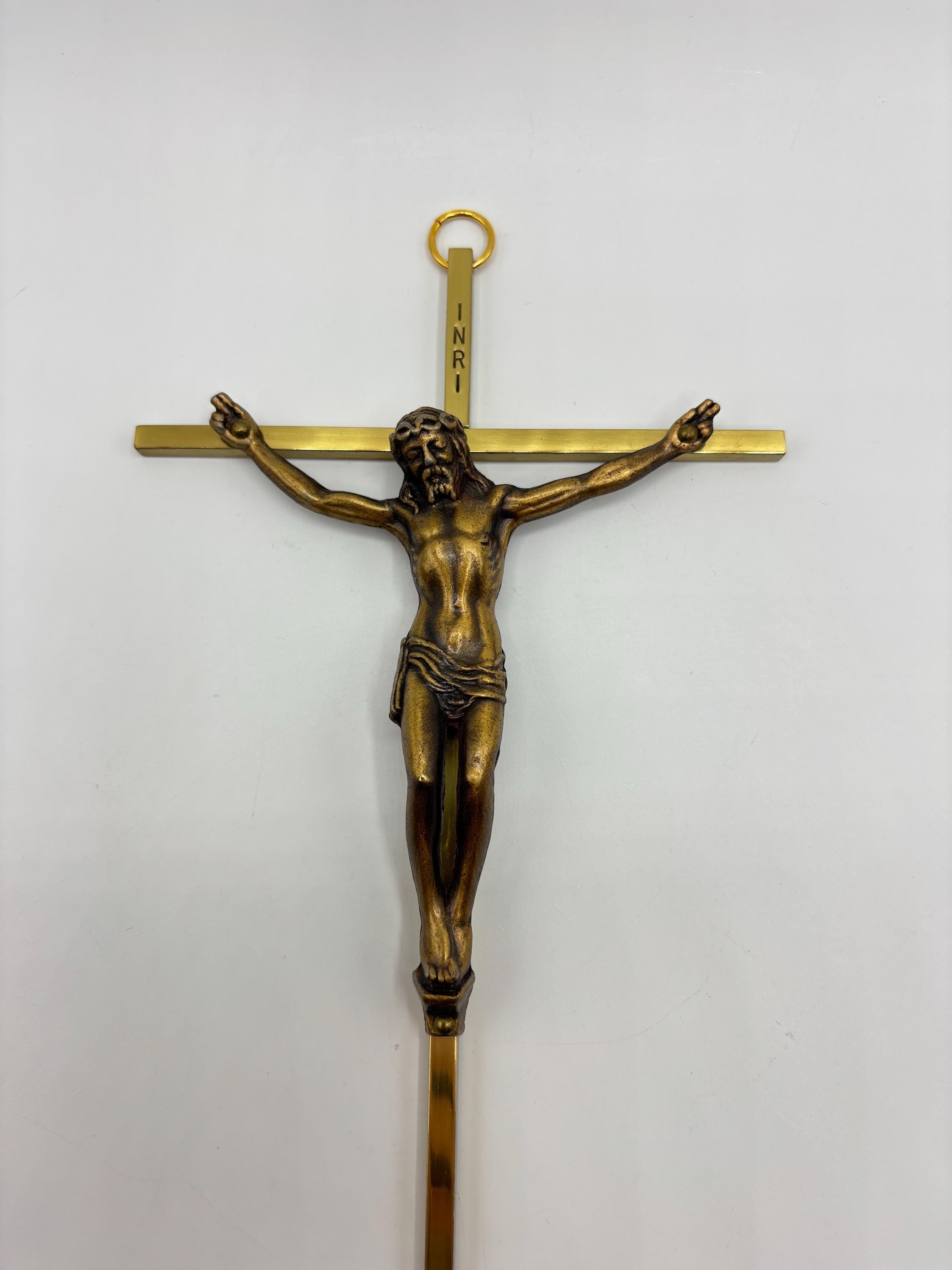 真鍮ヴィンテージ・キリストの十字架INRI
