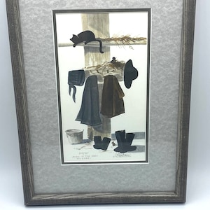 Diane Graebner Amish Art Print: Morn in the Barn, Signed & Numbered
