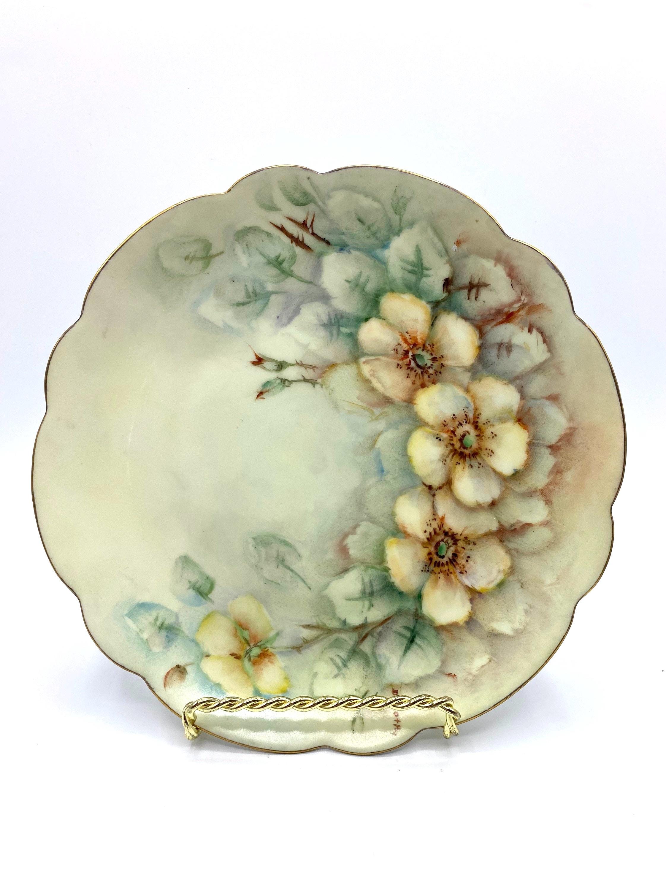 Vintage Hand Painted Flower 