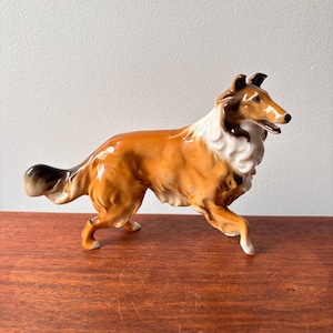 Vintage RARE Hutschenreuther 1814 Germany Sable & White Collie