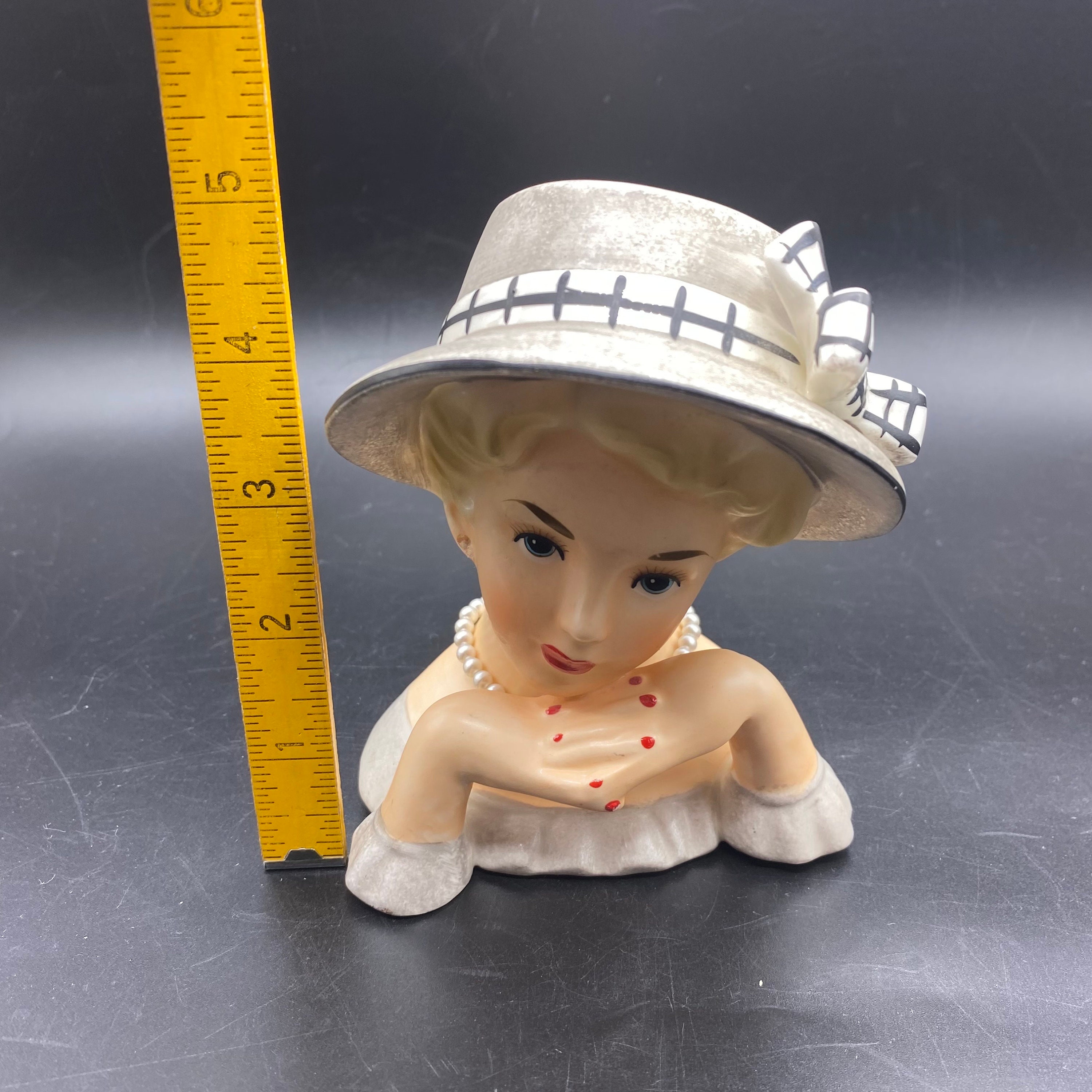 Relpo（レルポ）陶器　花瓶　貴婦人　日本製　ヘッドベース ヴィンテージ Relpo（レルポ）陶器花瓶貴婦人日本製ヘッドベース ヴィンテージ