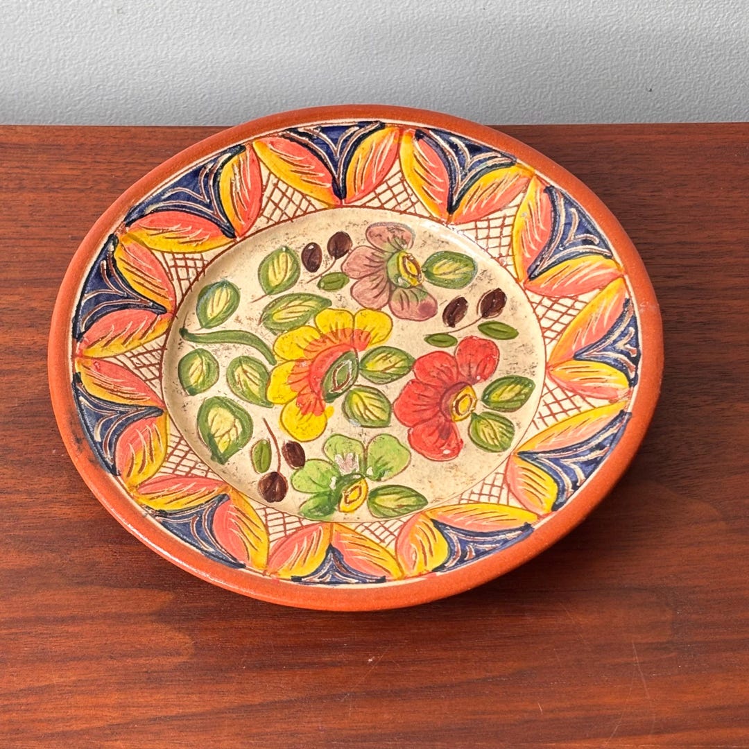 Vintage Handpainted Colourful Beatriz Cartaxo Portugal Talavera