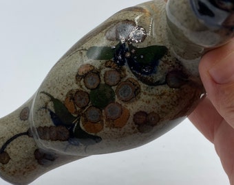ヴィンテージ Tonala メキシコ アヒルの置物: 手描きの民芸品、署名