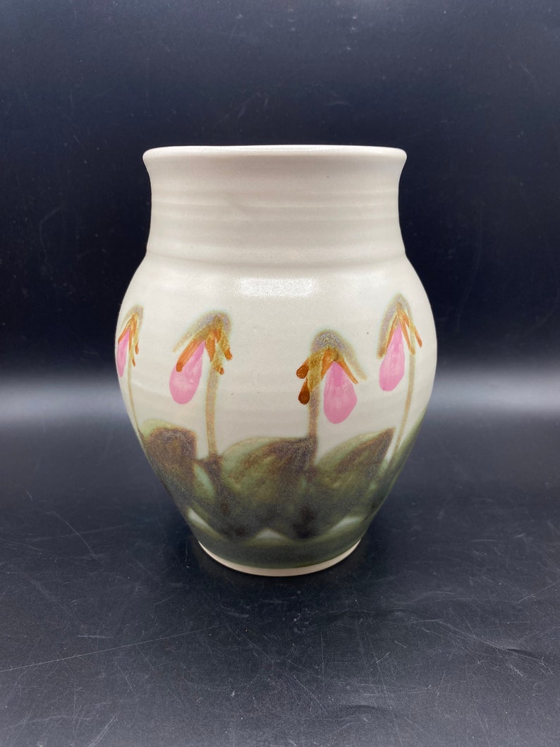 Vintage Malcolm Michael Stanley PEI Studio Pottery Crock Vase With
