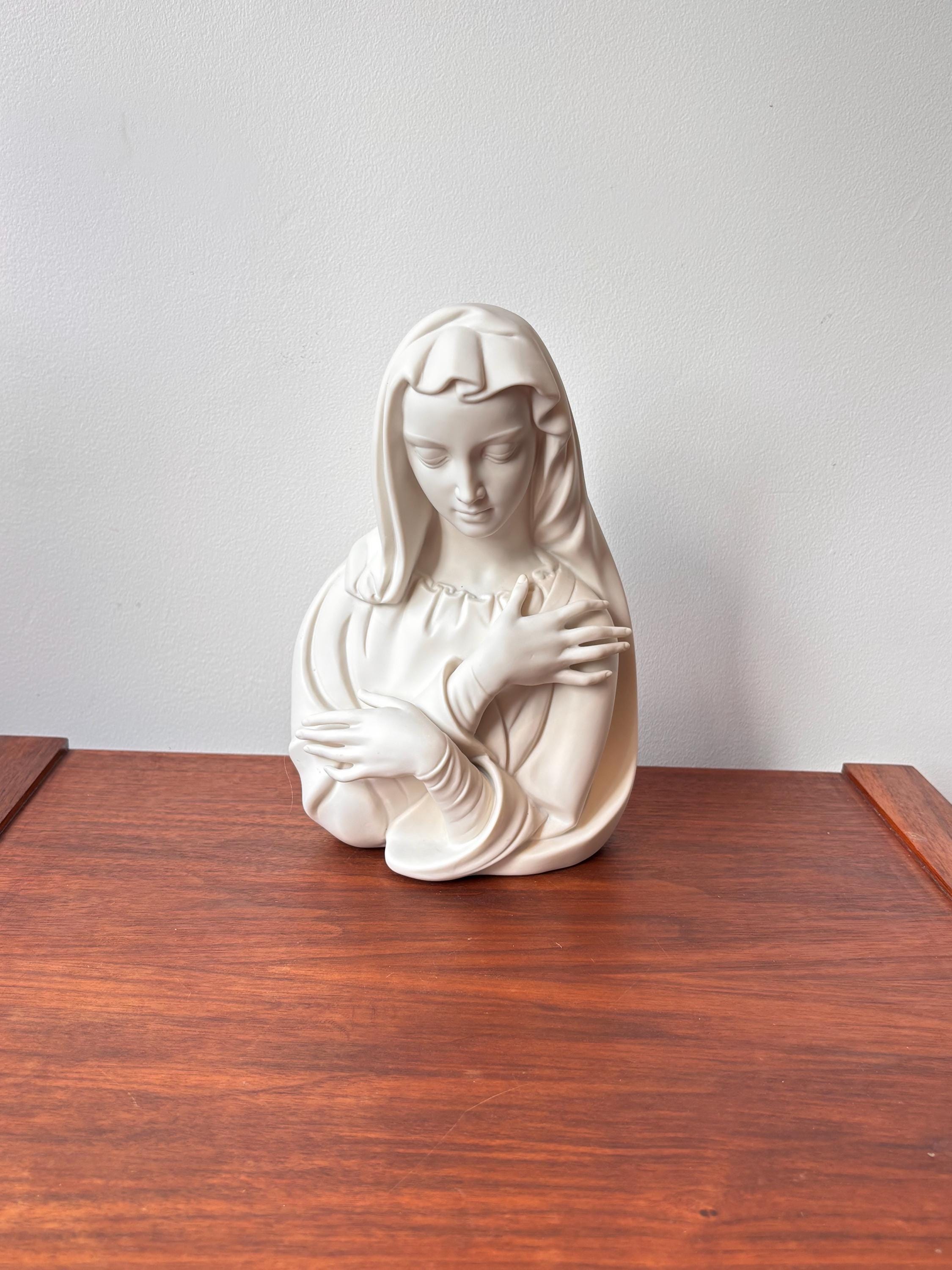 ヴィンテージ ベーム 聖母マリア 素焼き 磁器彫刻：宗教的置物 - Etsy 日本