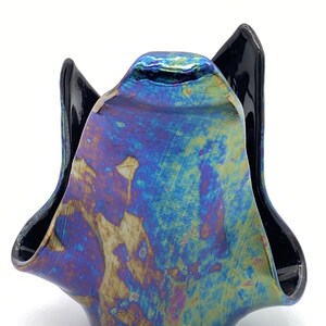 ヴィンテージ シトリン グリーン ロータス フラワー ガラス ティー