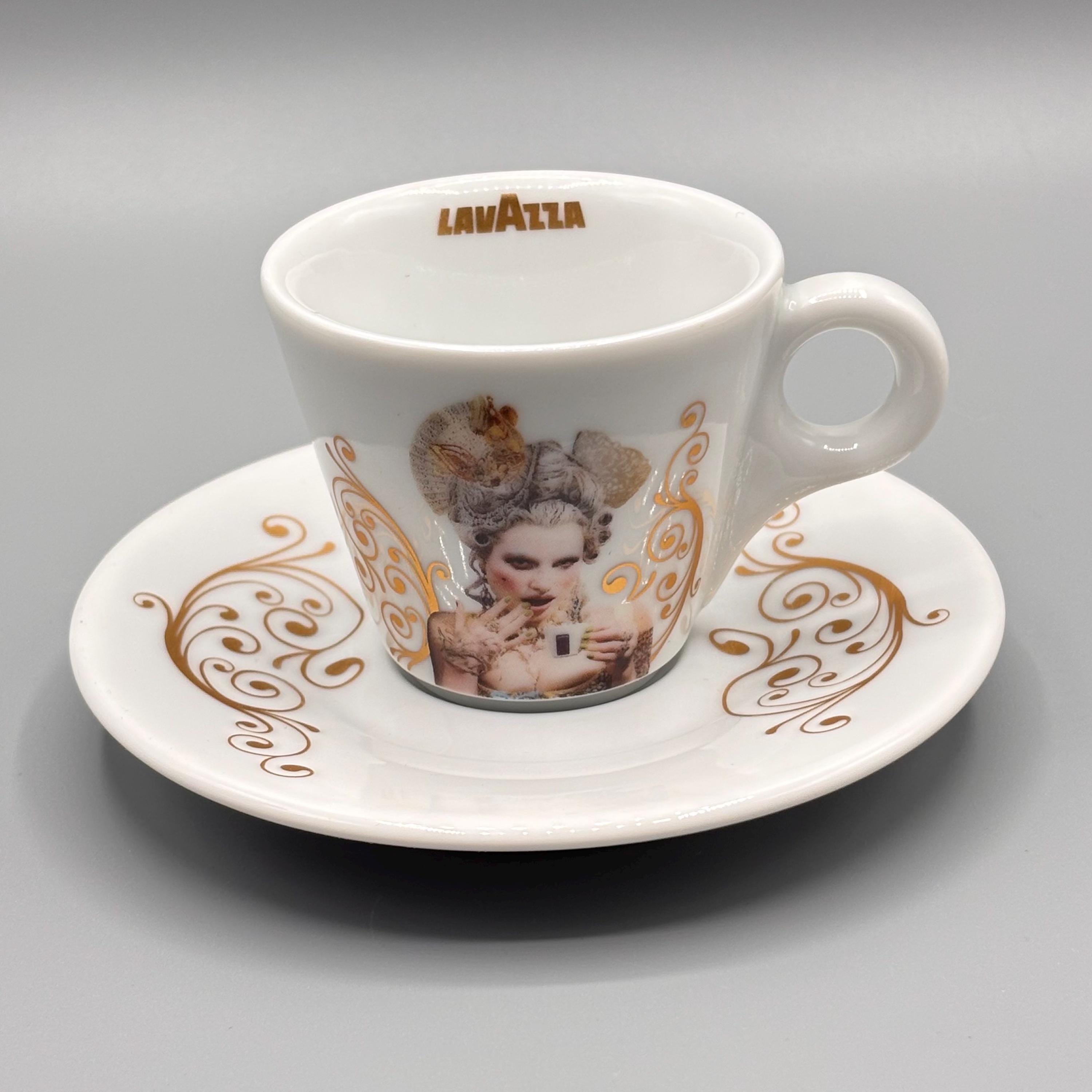 Vintage Lavazza Espresso Cup and Saucer Set: 2008 Finlay Mackay