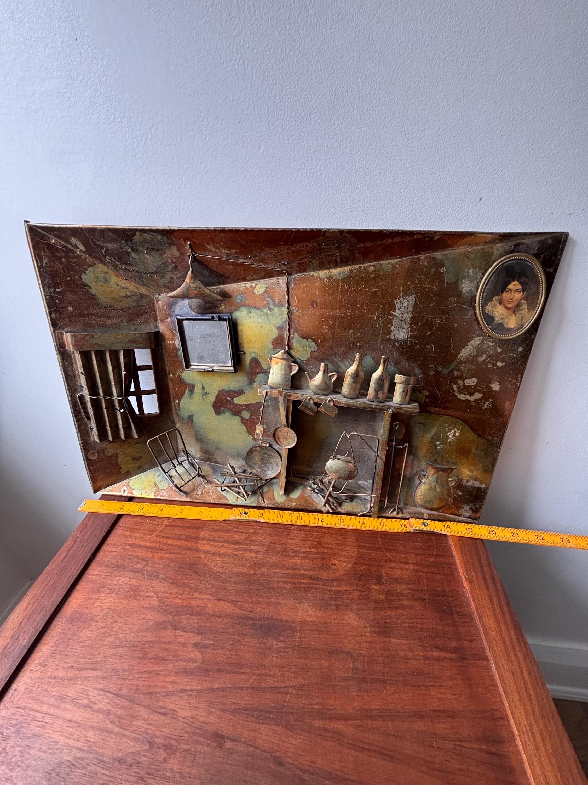 ウォールオブジェ／昭和レトロ Amazon.com: Empire Art Direct Rugged Blocks with Gold Leaf