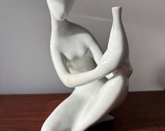 Vintage Royal Dux Porcelain Woman Figurine, Jitka Forejtova