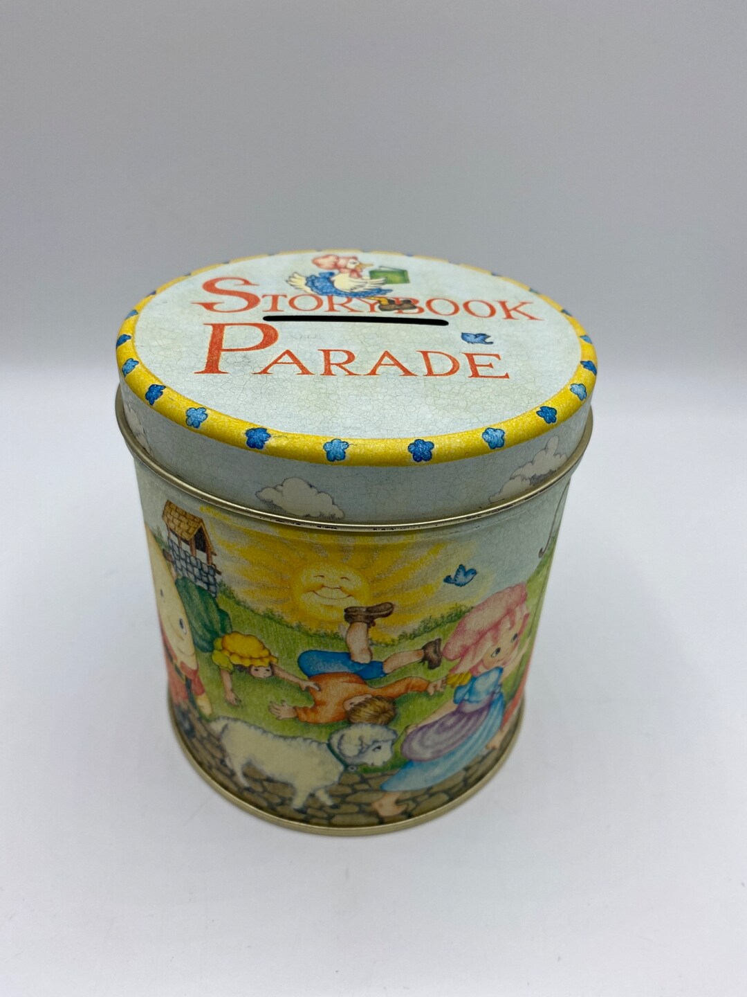 Vintage Storybook Parade Piggy Bank Tin - Etsy