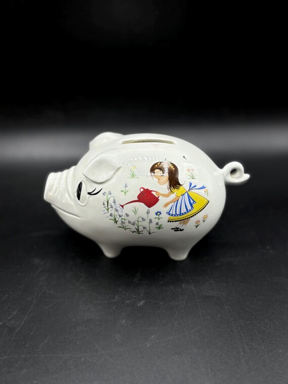 Old Foley Nursery Rhyme Piggy Bank James Kent England Porcelain 1960's Old Foley Nursery Rhyme Piggy Bank James Kent England Porcelain 1960's