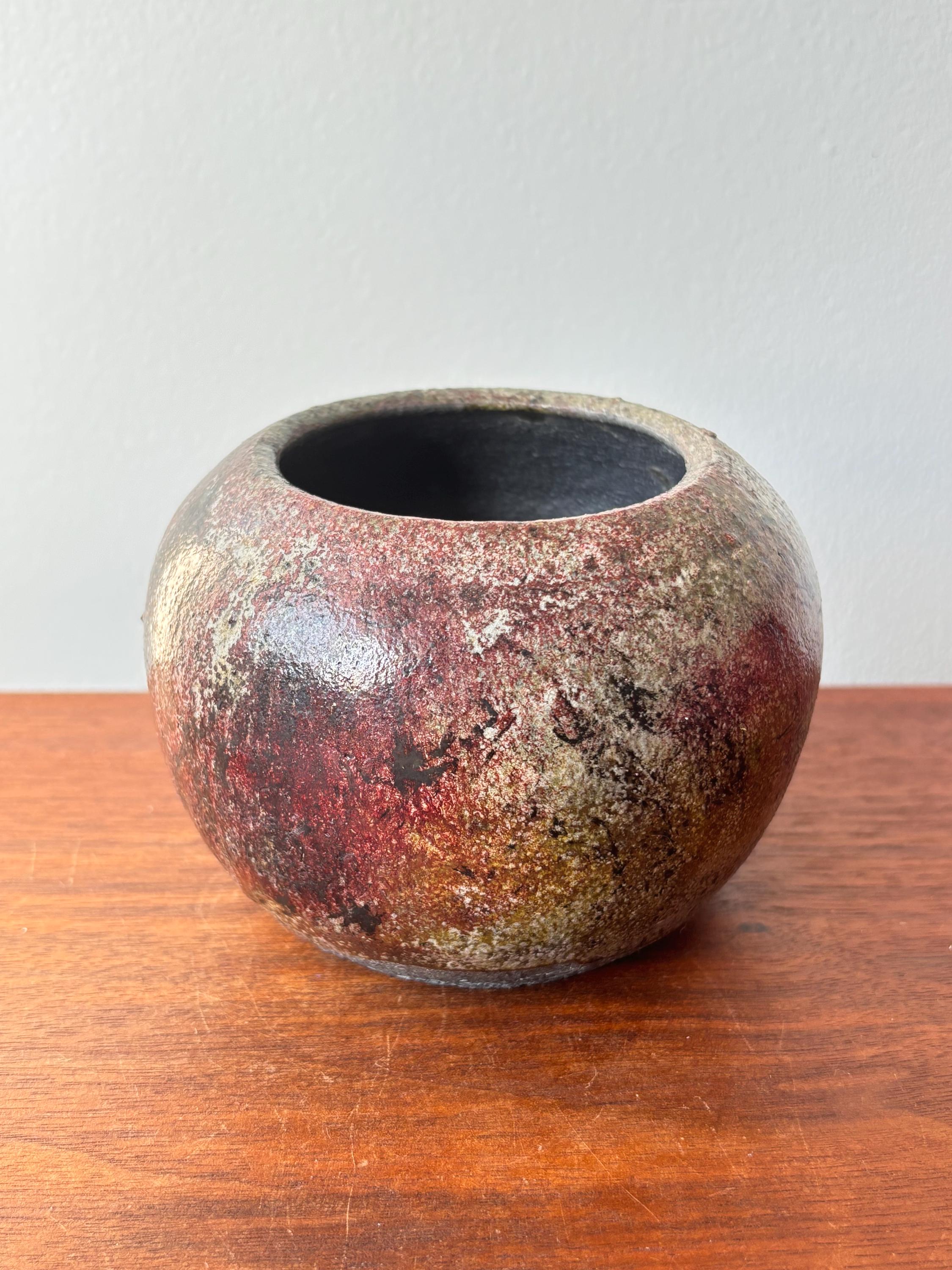 Raku Planter Pot - Etsy