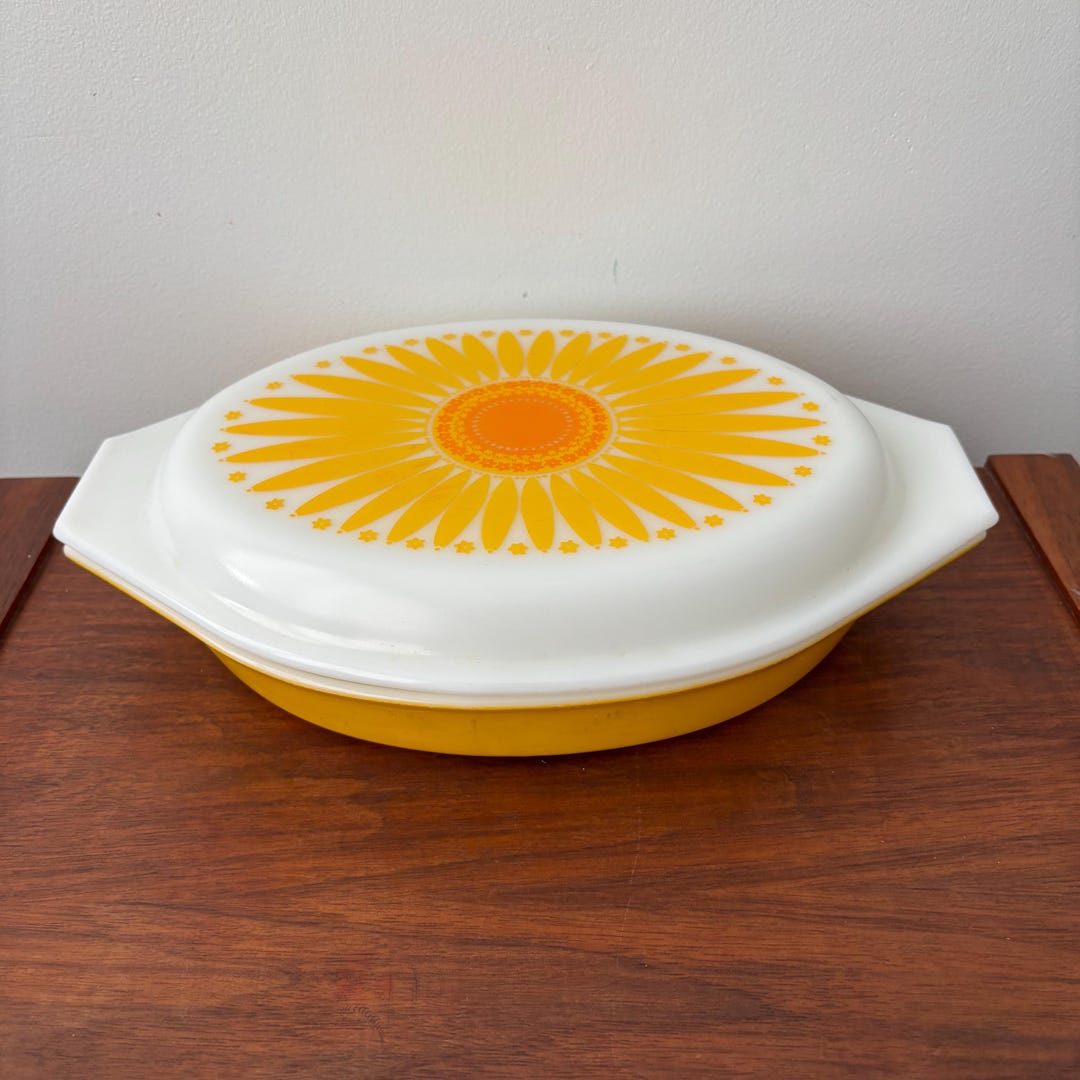 Yellow Pyrex Casserole Dish