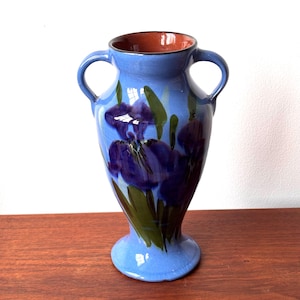 Lemon and Crute Torquay Faience Iris Pottery Vase