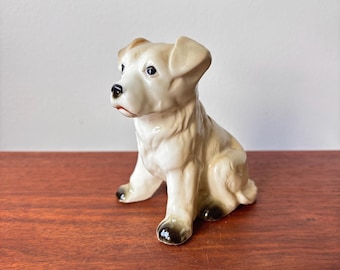 ヴィンテージ タンコリーの子犬 陶器製 犬置物 日本製 コレクター向け