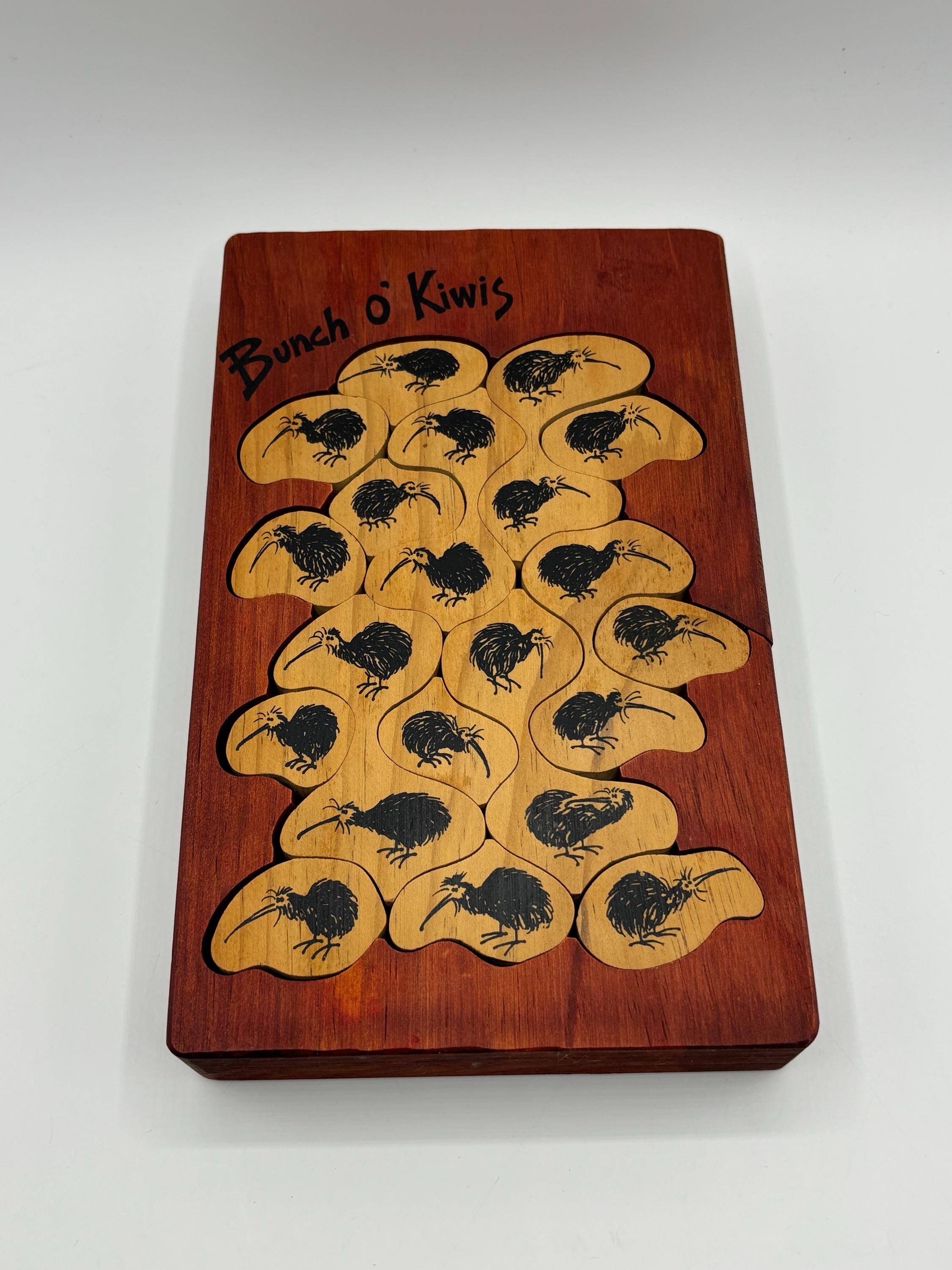 Vintage Tarata Kiwi Bird Wood Puzzle: New Zealand Souvenir - Etsy