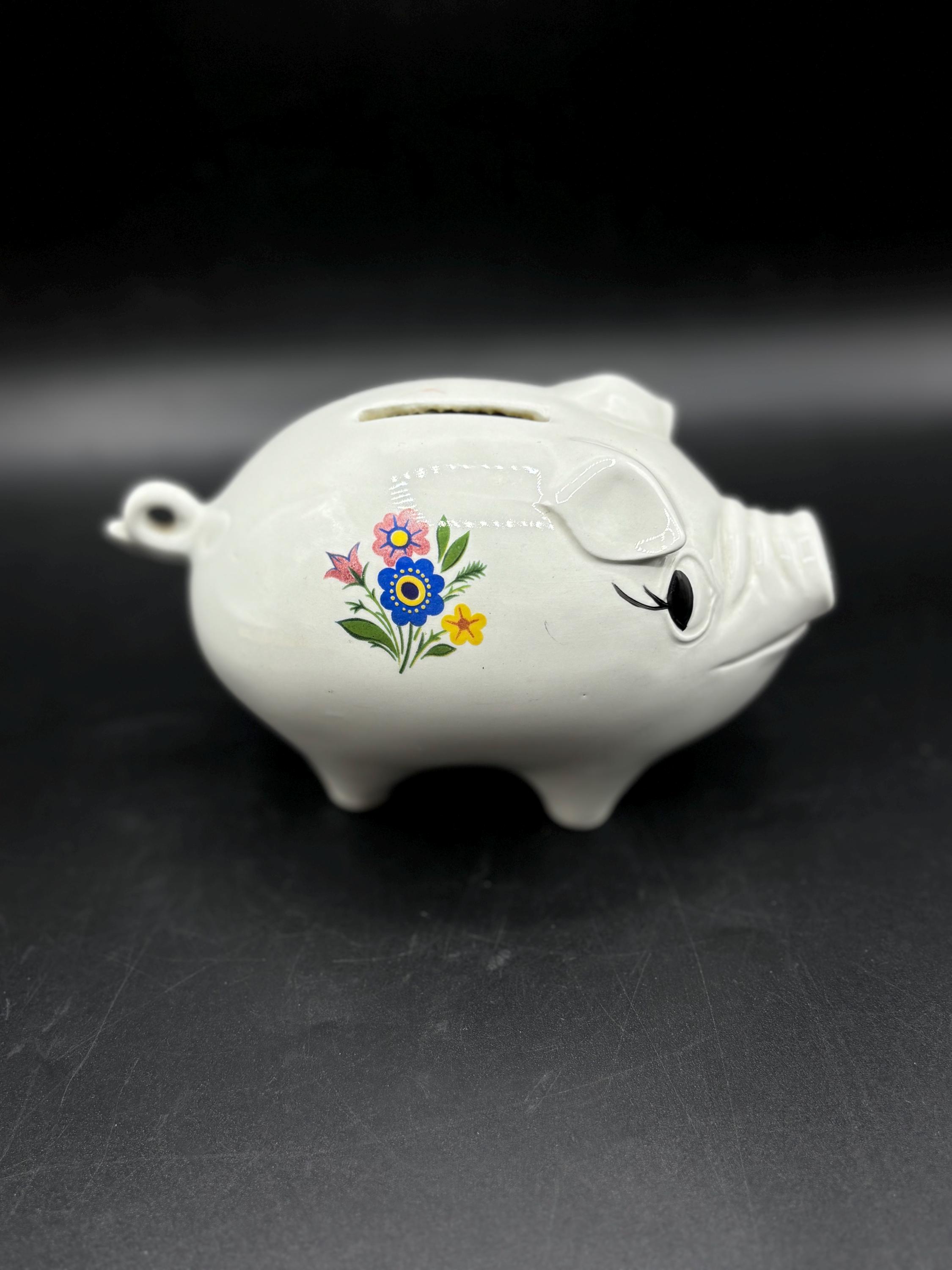 ヴィンテージ ジェームズ・ケント貯金箱：1960年代の童謡風装飾