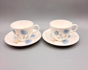 Vintage wedgewood theekop en schotel &#39;Ice Rose&#39; van 2
