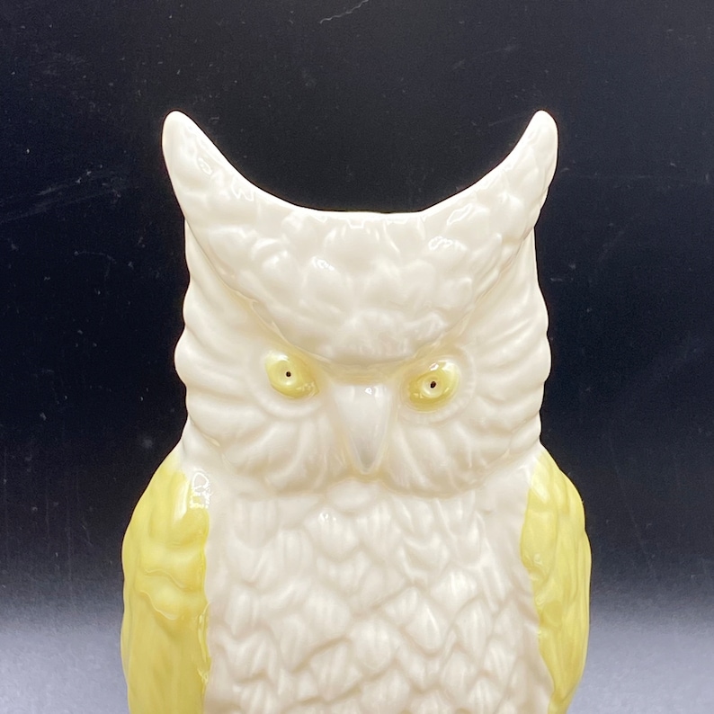 Belleek Irish Porcelain Figural Owl Vase Etsy