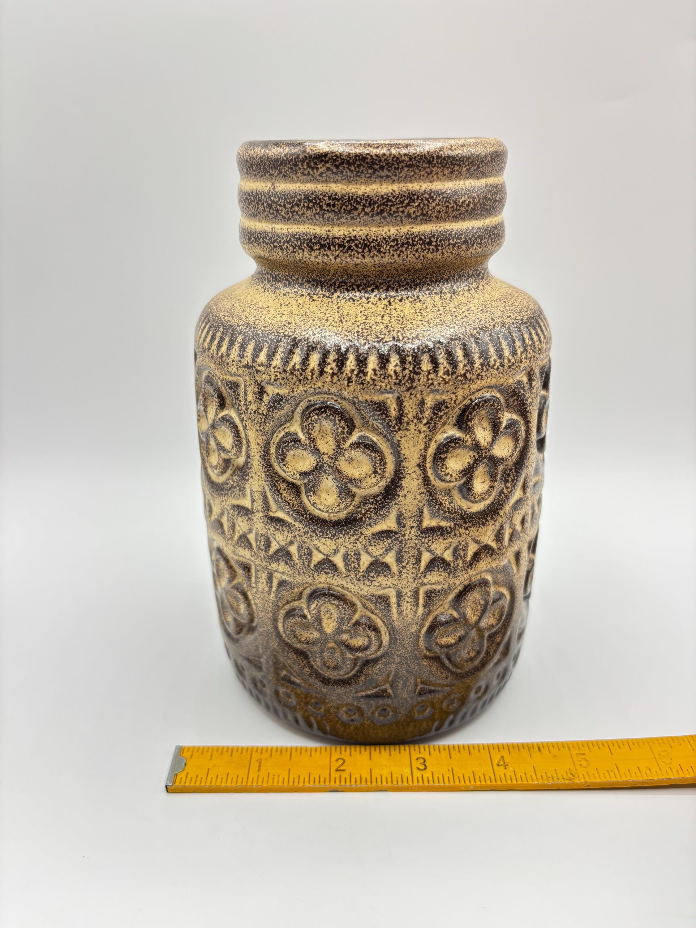 金色花柄陶器花瓶 薩摩花瓶 金芙蓉 10号 陶器 おしゃれ 32センチ 1尺 モダン 花器 客間