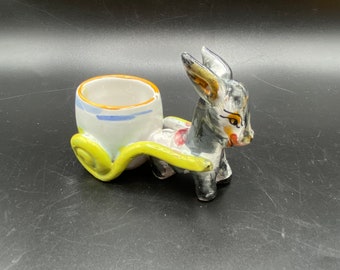 Vintage Deer Pulling Cart Egg Cup Vintage Deer Pulling Cart Egg Cup