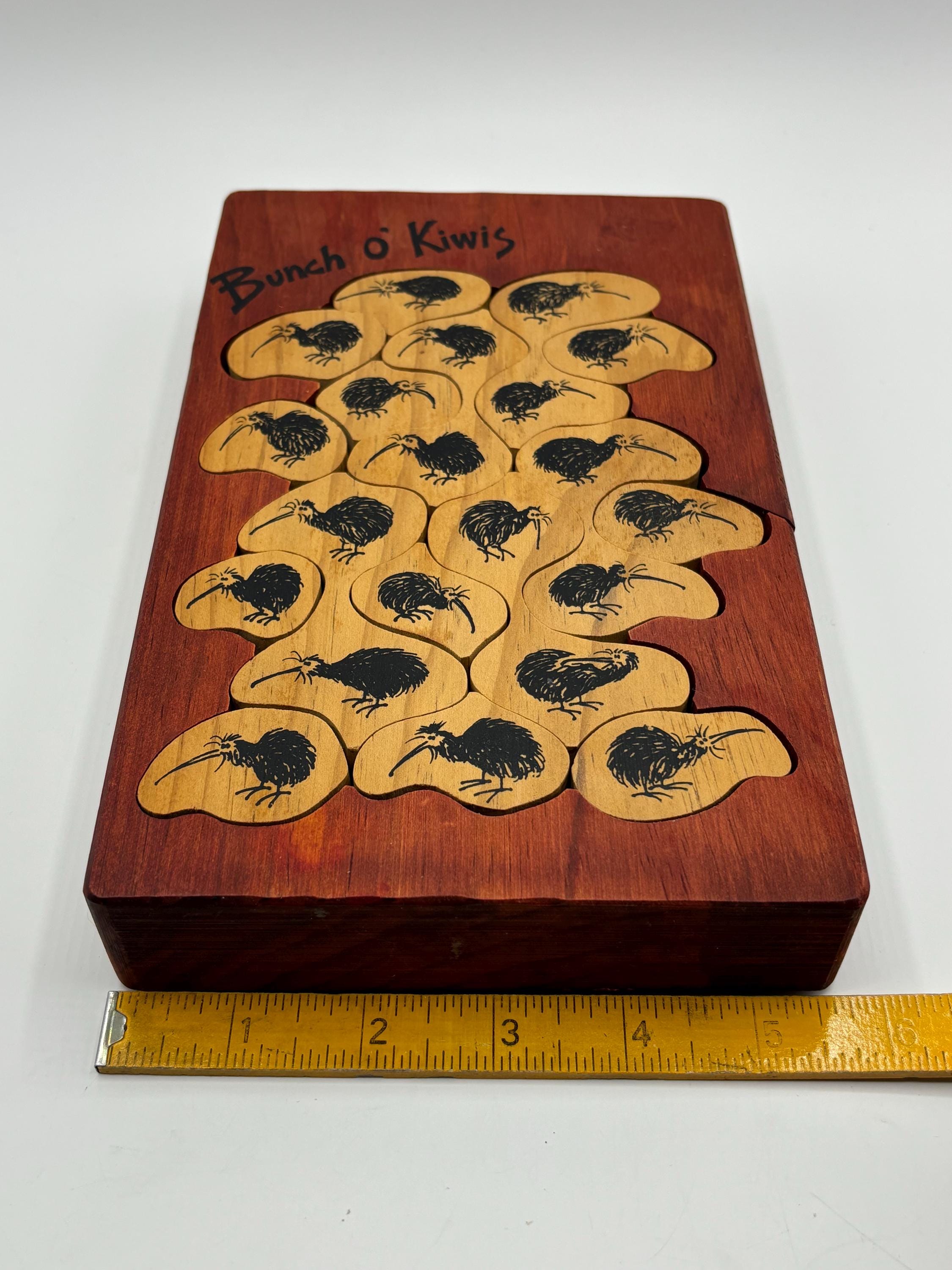 Vintage Tarata Kiwi Bird Wood Puzzle: New Zealand Souvenir - Etsy