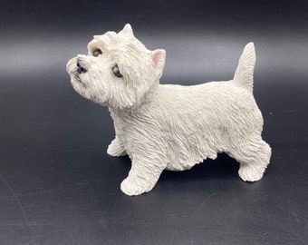 Vintage Sandra Brue "Westie" Hundefigur West Highland White Terrier Hundefigur