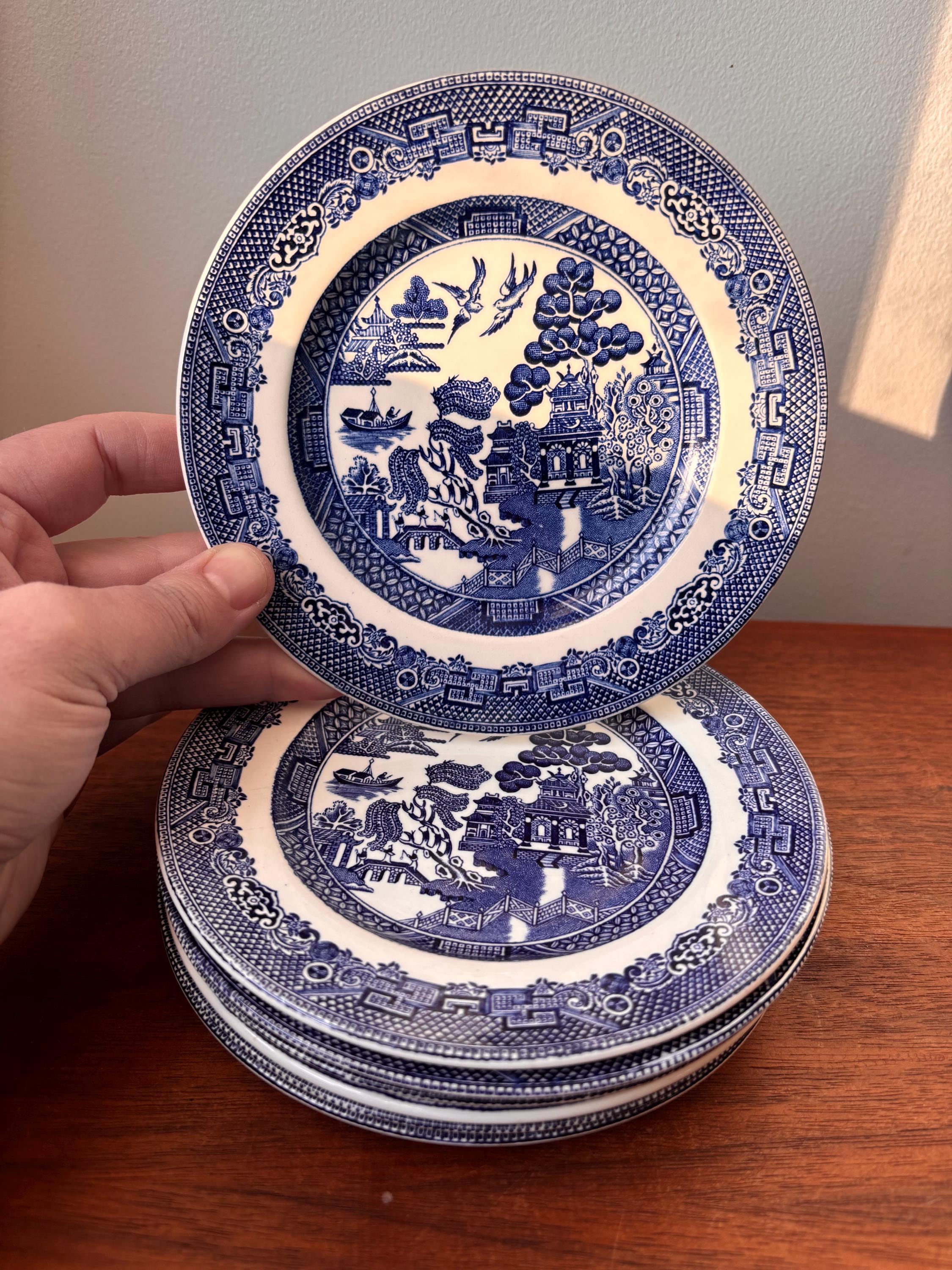 Johnson brothers blue willow bread - Etsy 日本