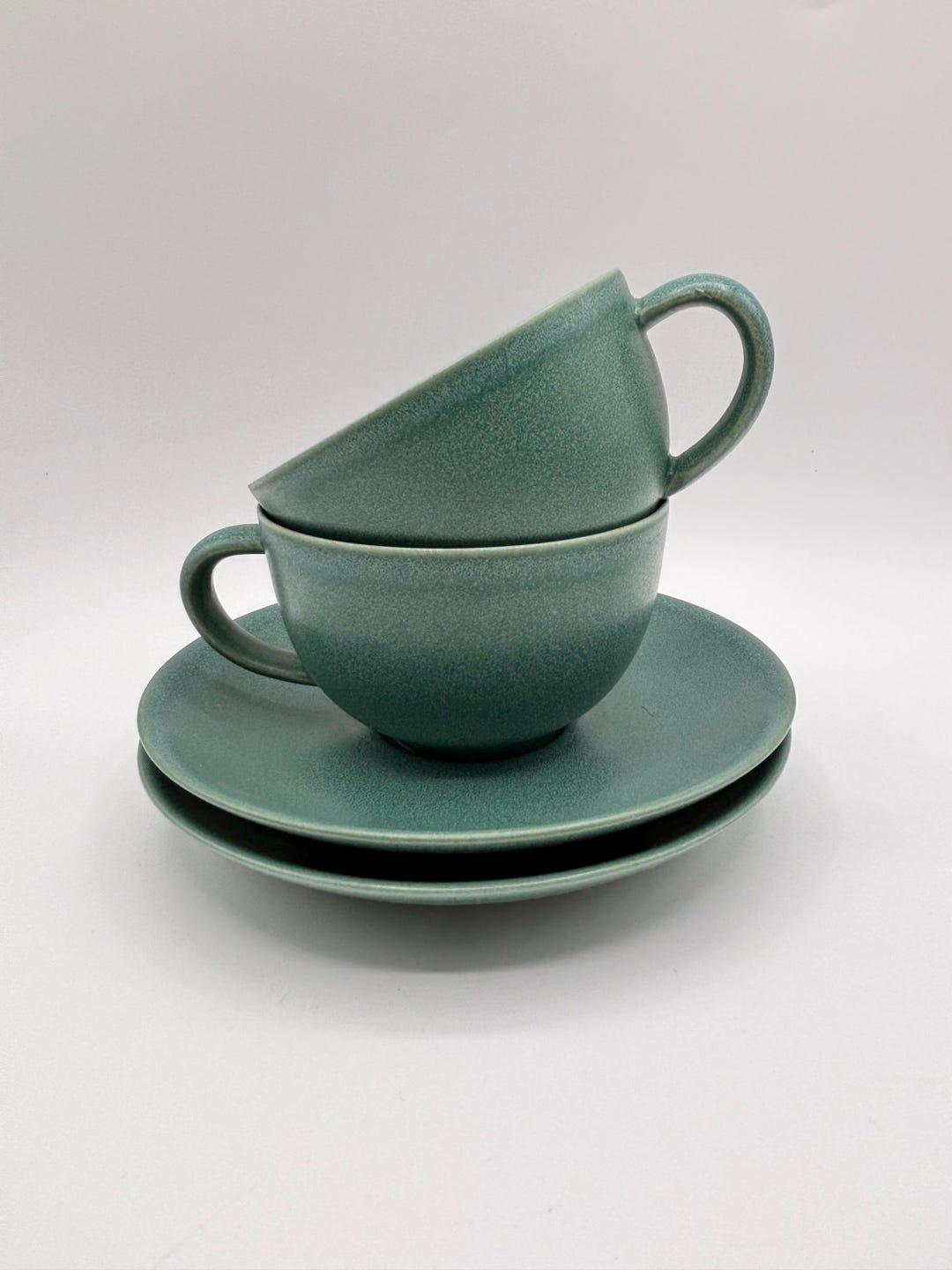 Vintage Arabia Finland 24H Heikki Orvola Green Jumbo Cup and