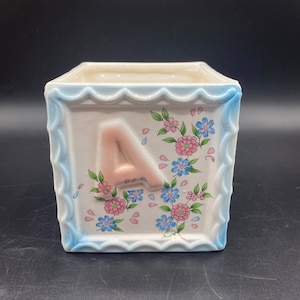 "Vintage Kinderzimmer ""ABC Baby"" Pflanzer, Kinderzimmer Dekor, Inarco Baby Planter."