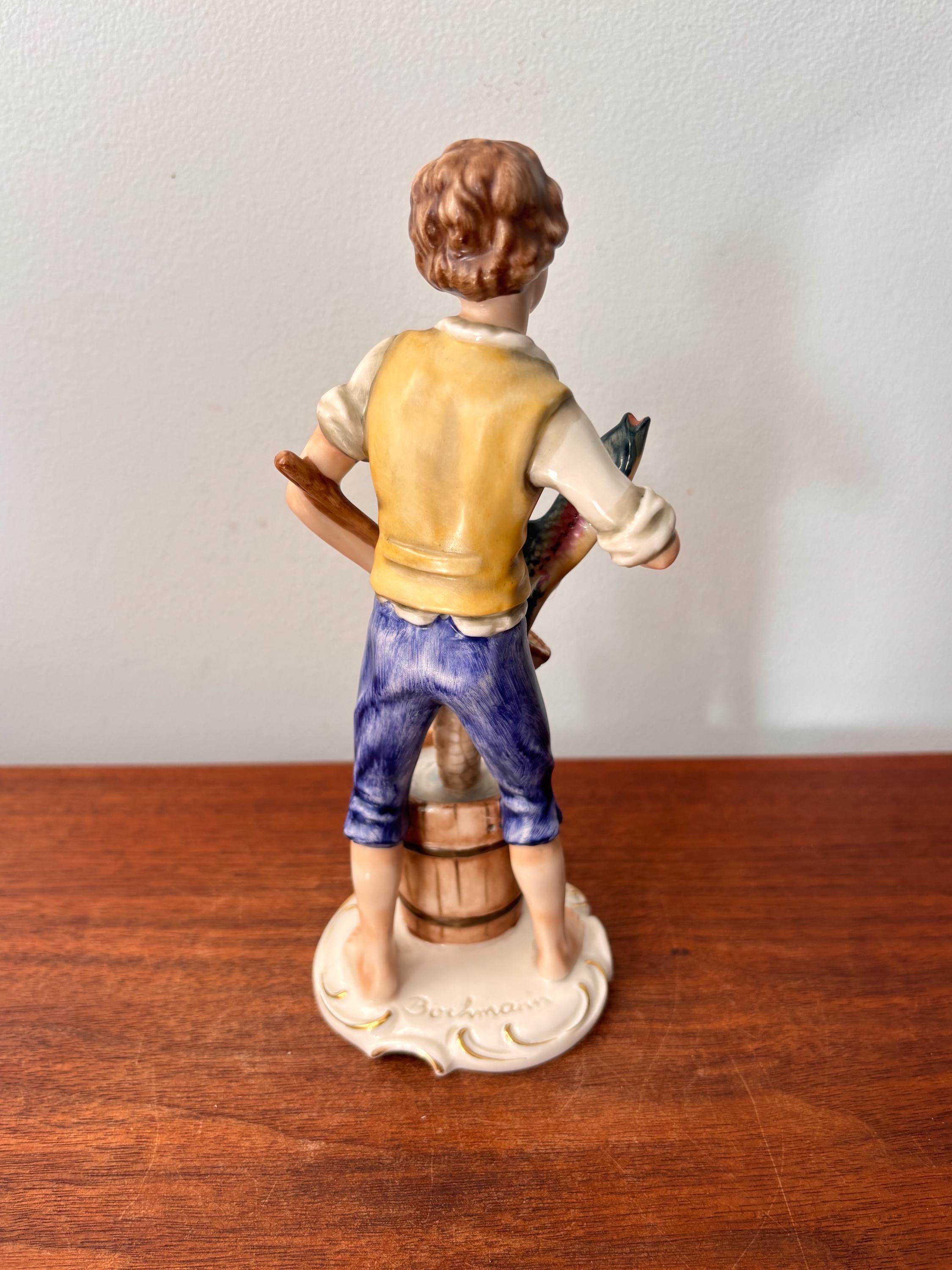 1970年代のヴィンテージ ゲーベル・ボッホマン 磁器製 バケツを持った