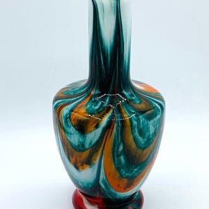 Italian Opaline Art Glass Vase: Florence Empoli Carlo Moretti
