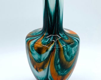 Italian Opaline Art Glass Vase: Florence Empoli Carlo Moretti
