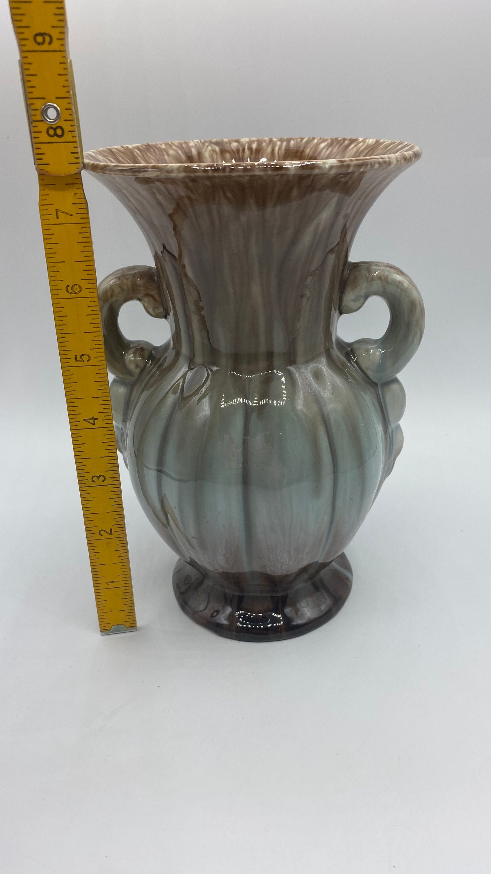 Vintage Bay Keramik West Germany Two Handle Vase With Light