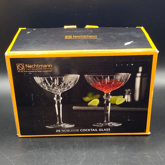 Nachtmann Cut Crystal Noblesse Cocktail Glasses Set of 2 in