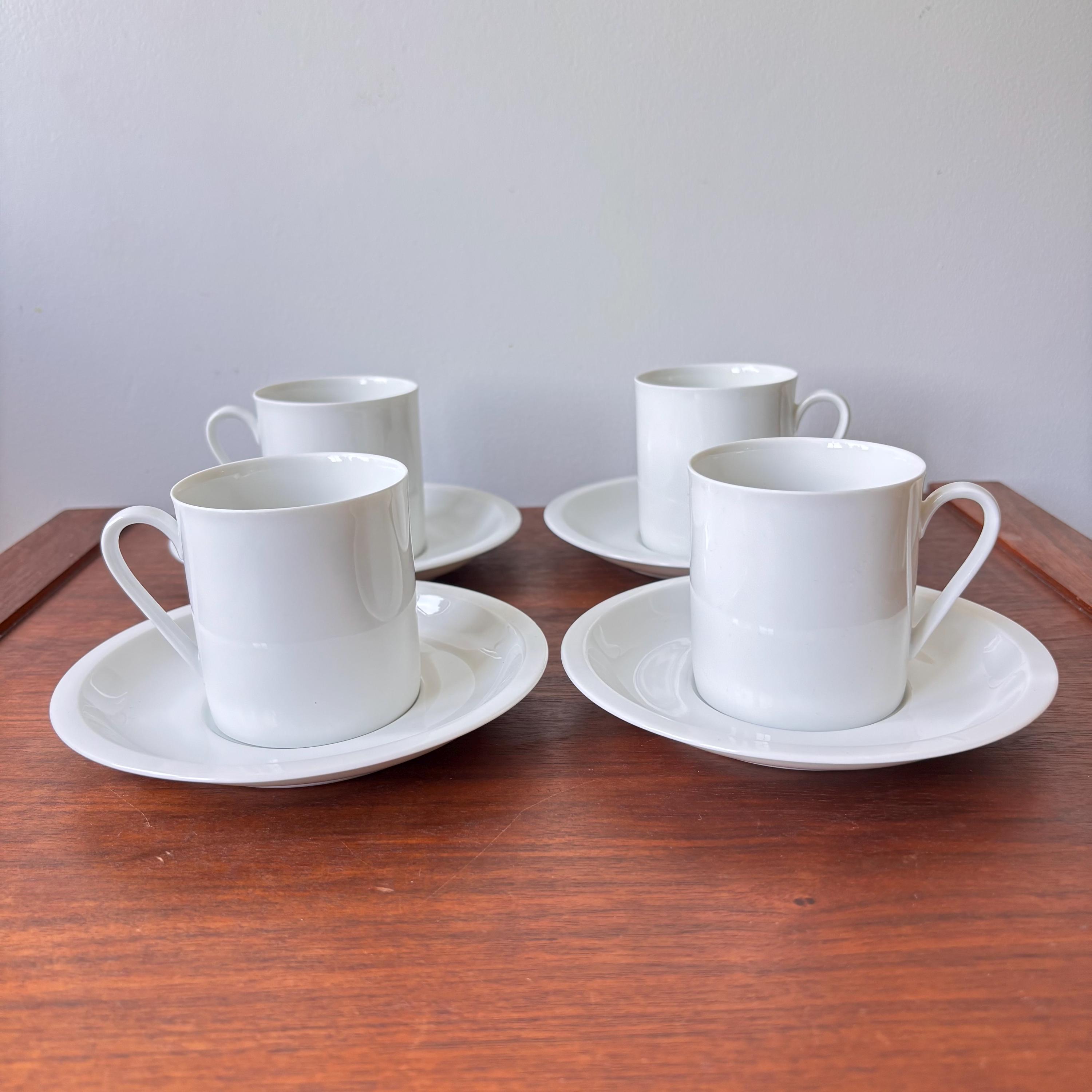 Vintage Arzberg German Porcelain Cup and Saucer Set of 3 Cups and
