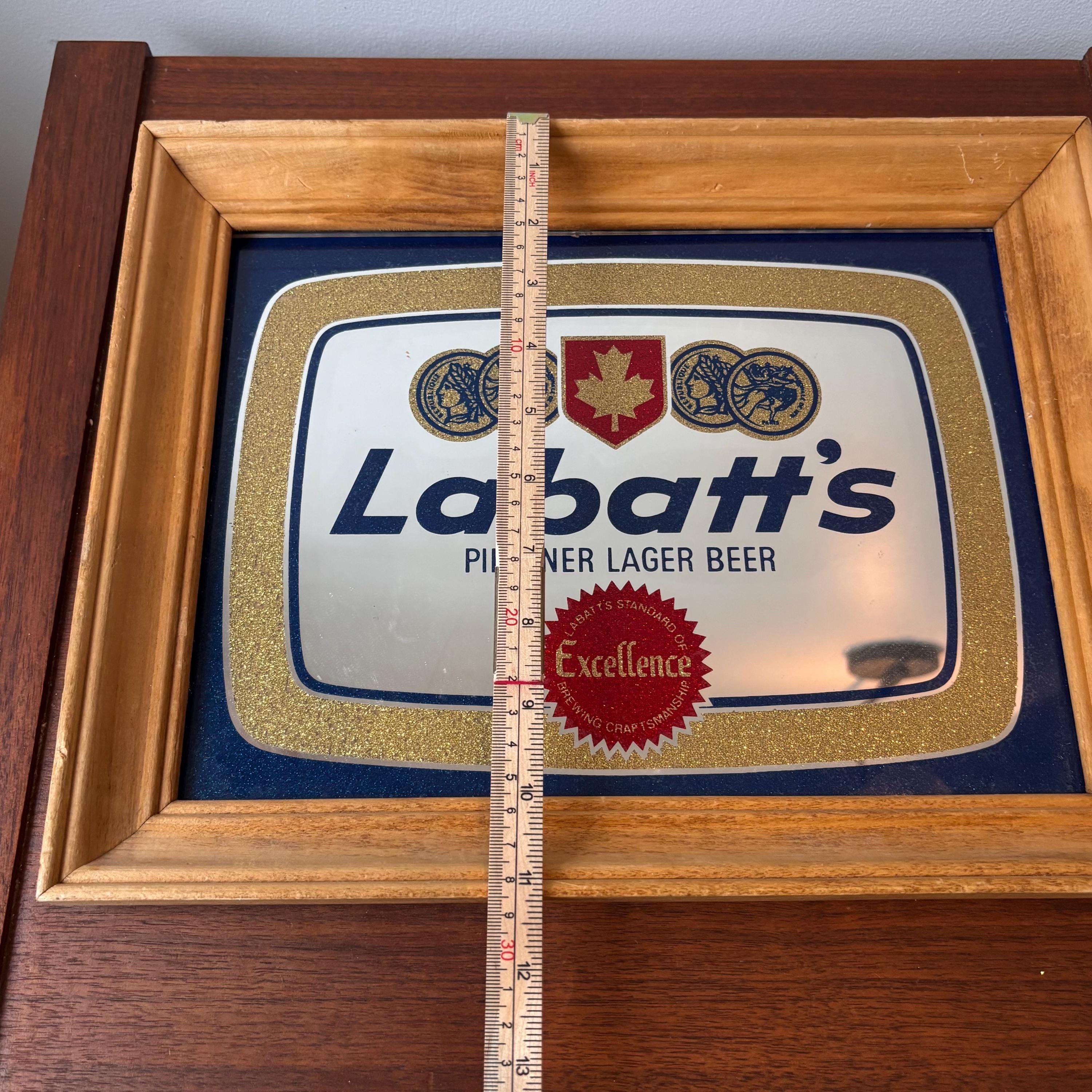 Vintage Labatt's Pilsner Beer Framed Advertising Mirror Sign - Etsy