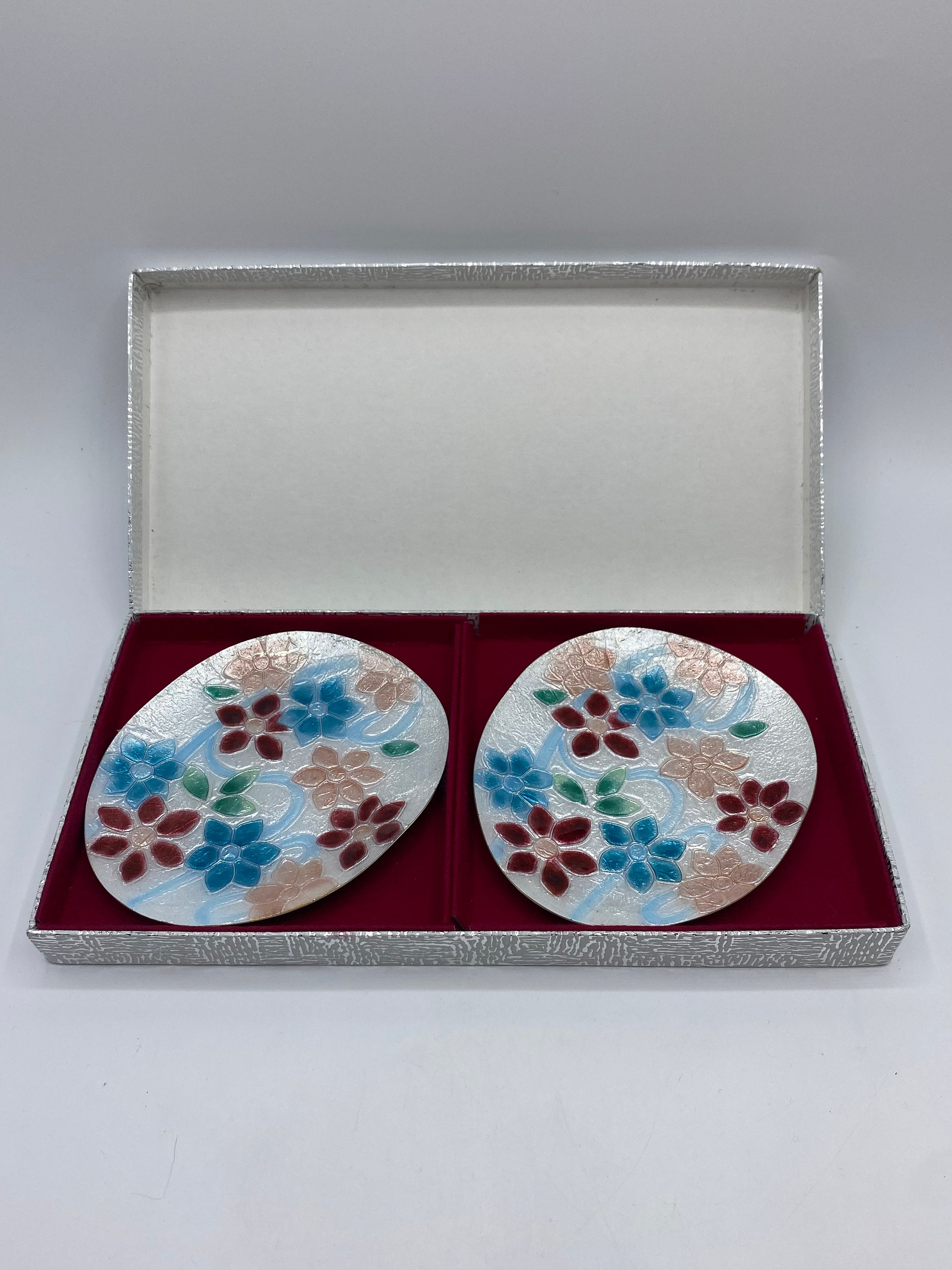 ANDO 安藤七宝店 七宝焼き 小皿 1枚 飾り皿 オマケ1枚 ANDO 安藤