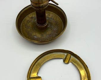 ヴィンテージ ノーティカル 真鍮 船の舵輪 灰皿：船長の小物入れ